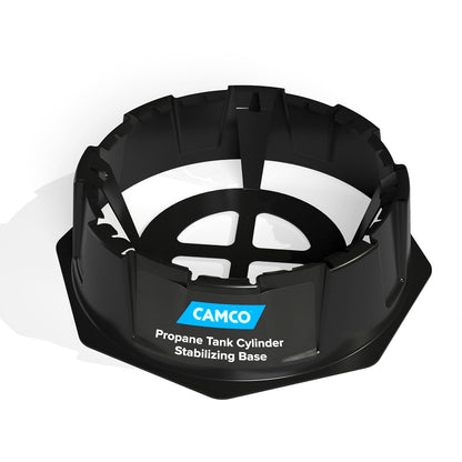 Camco 57237 Base Estabilizadora para Tanque de Propano de 20 y 30 Libras, Negro