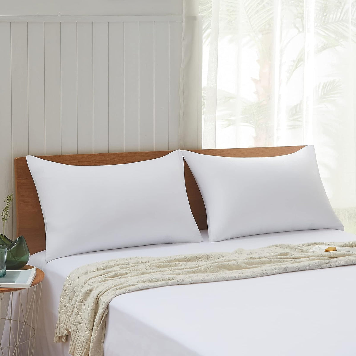 Acanva Hypoallergenic Soft Bed Pillows For Sleeping, King, 20" x 36", 2 Pack