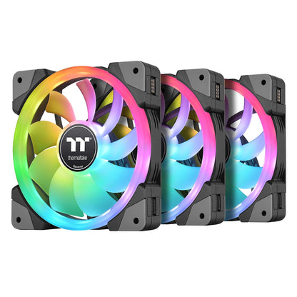 Thermaltake SWAFAN EX12 ARGB Ventilador PC 120mm Blanco - Negro - - 120 mm - SWAFAN EX