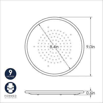 Nordic Ware 46105 Cortador de pizza de aire caliente de 9 pulgadas, aluminio