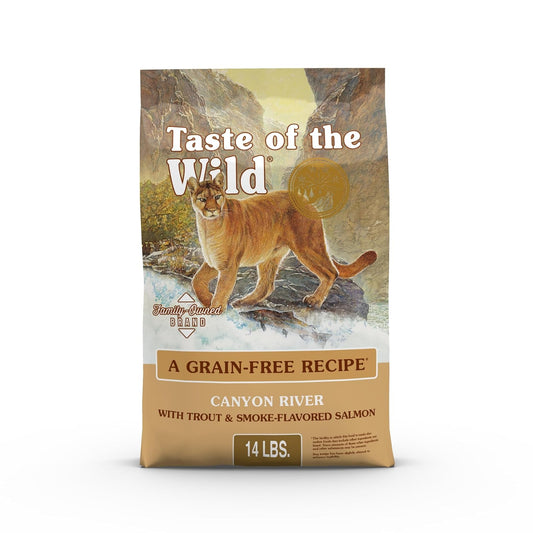 Taste Of The Wild Grain Free High Protein Real Meat Recipe Canyon River Premium Dry Cat Food