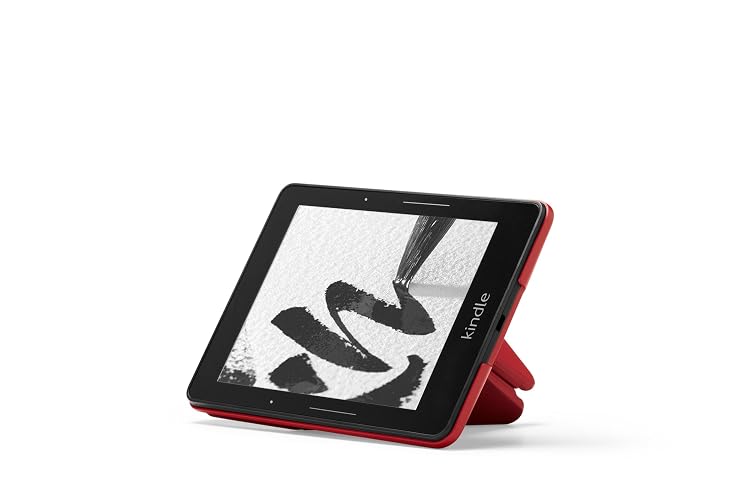 Funda protectora de piel Origami para Kindle Voyage, Rojo