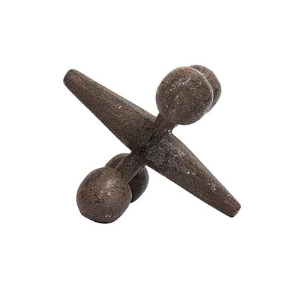 Creative Co-op CG4322 Retro Decorative Cast Iron Jack, Rust