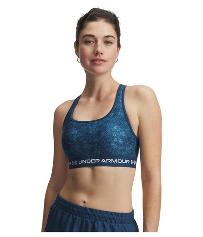 Under Armour Top para Entrenamiento Crossback Mid Print para Mujer Talla CH Color Azul