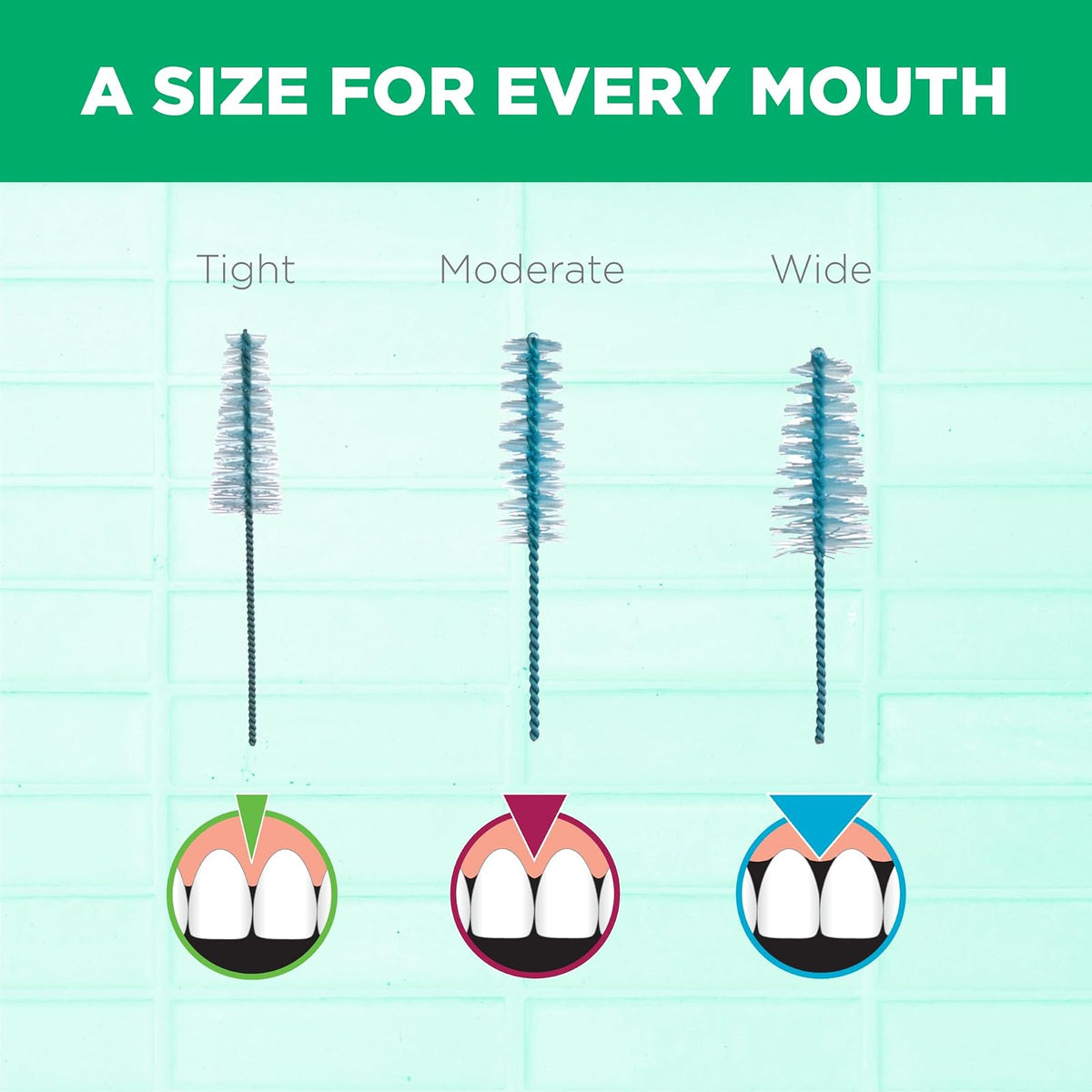 GUM Proxabrush Go-Betweens Recambios de cepillo para polvo interdental, ajustado, 48 Refills