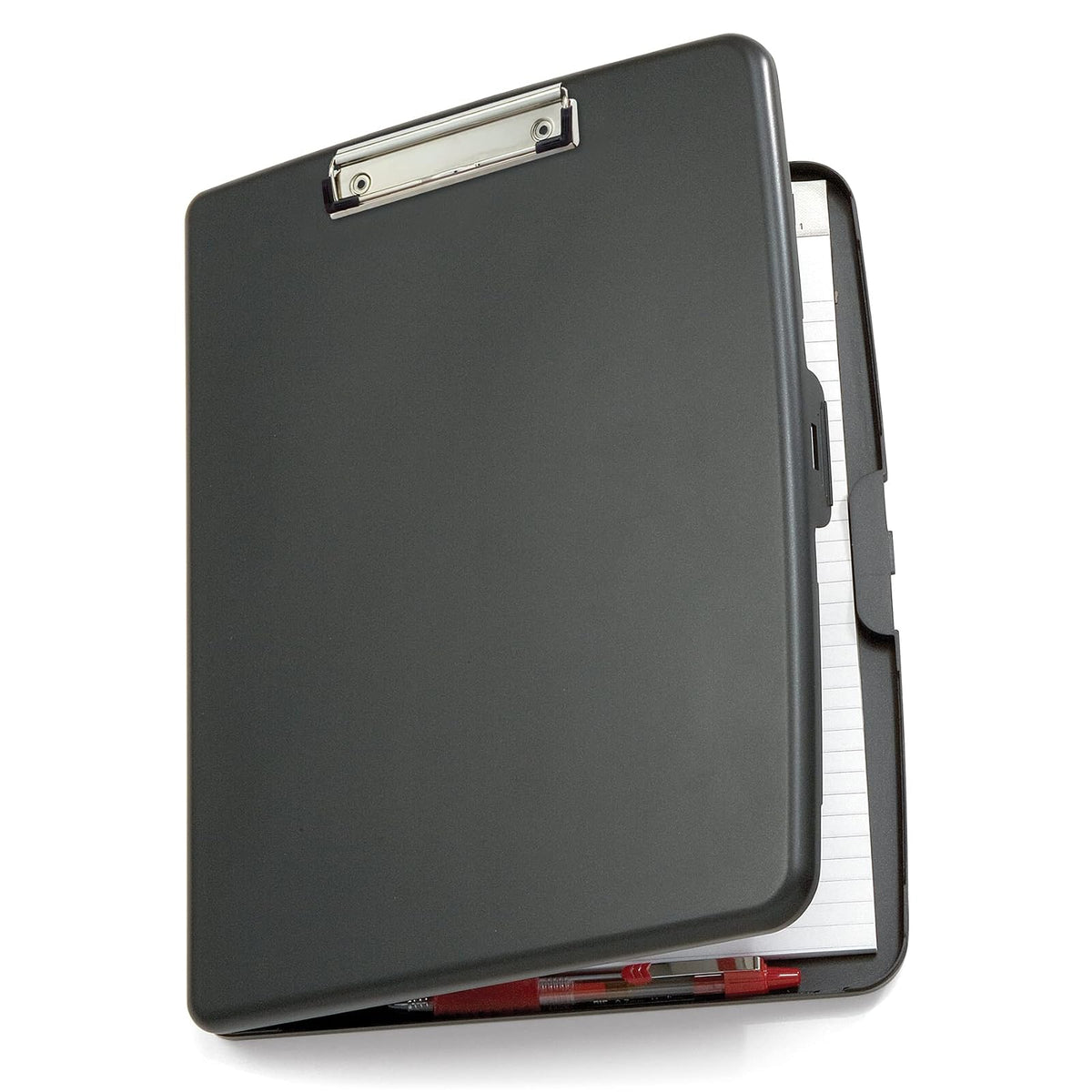 Officemate Estuche de almacenamiento para portapapeles con clip de perfil bajo, gris (83375)