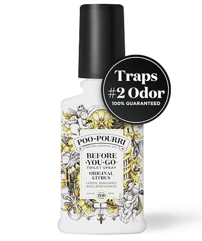 Poo-Pourri PP-004-CB Before-You-Go Toilet Spray, Original Citrus Scent, 4 oz Bottle