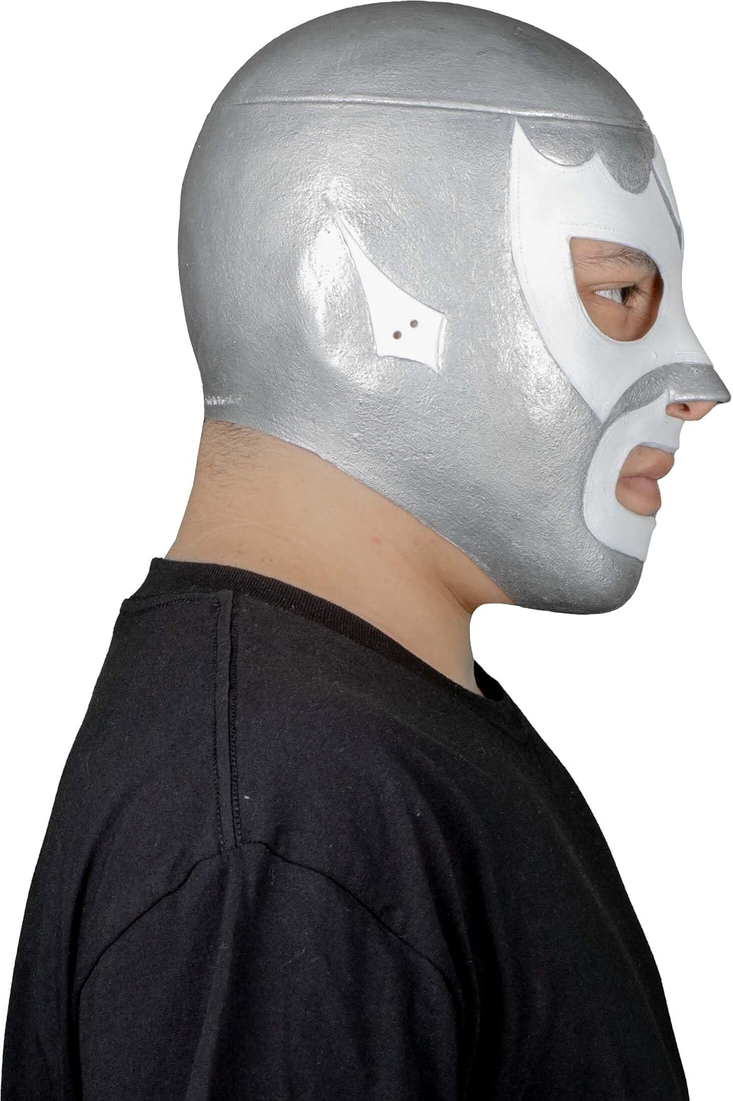 REV Máscara De Luchador Mexicano Leyenda Plateada Para Adulto, Diseño Clasico Enmascarado De Lucha Libre, Ideal Para Halloween, Eventos Deportivos, Cosplay, Porras Y Partidos