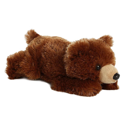 Aurora Mini Flopsie Peluche Coleccionable - 9 inches - Oso pardo