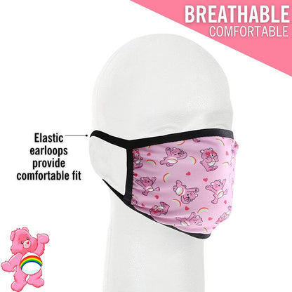 Care Bears All Over Print Gathered Mask