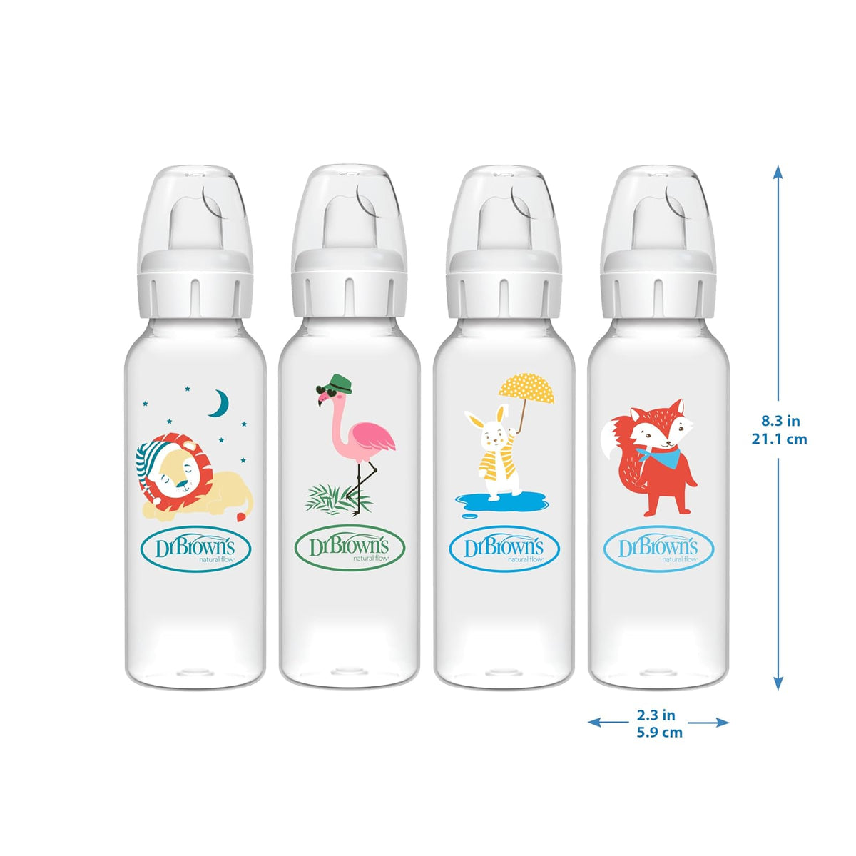 Dr. Brown’s Sippy Spout Baby Bottle, 8 ounce, Flamingo