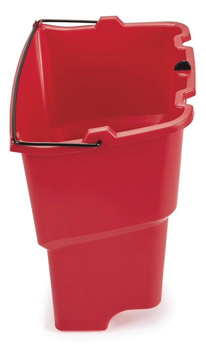 Rubbermaid Commercial Dirty Water Bucket for WaveBrake Mop Buckets, 18-Quart, Red, FG9C7400RED