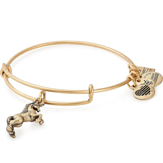 Alex and Ani Charity by Design, Pulsera de Unicornio EWB, Dorado rafaeliano