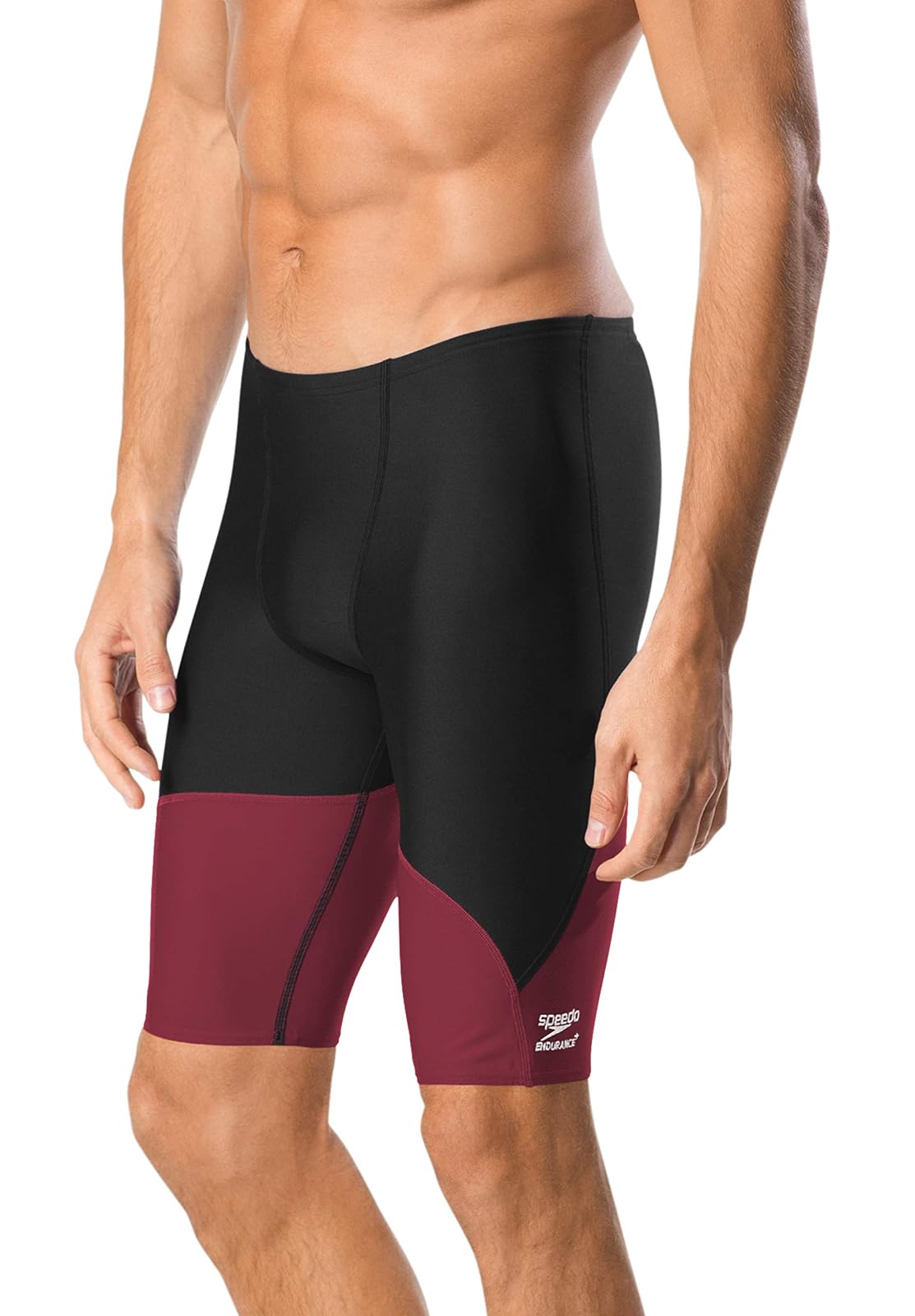 Speedo Spark Splice Jammer Traje de Baño de Competencia - Granate - negro - 24
