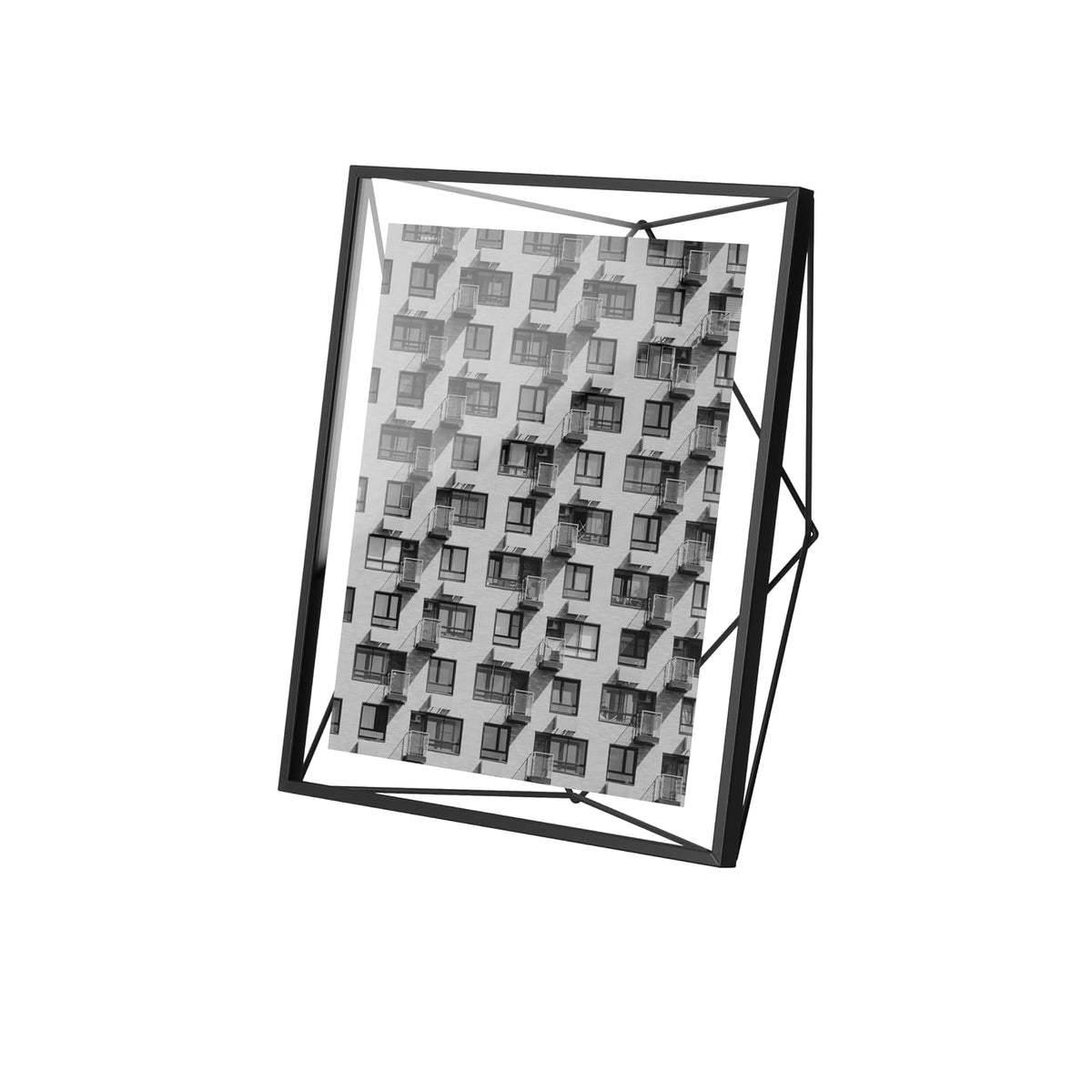Umbra Prisma Marco de Fotos Flotante de Alambre - Negro - 20 x 25 cm