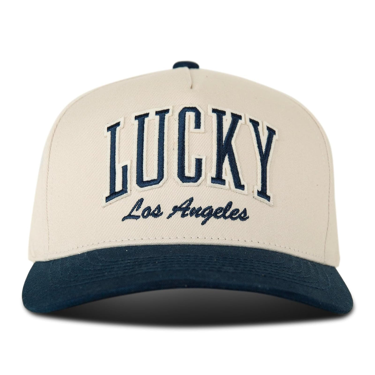 Lucky Brand Cotton Embroidered Baseball Cap with Adjustable Straps for Men and Women (One Size Fits Most) Gorra de béisbol Unisex Adulto - Talla Única - Varsity - Navy
