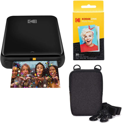 Kodak Step Impresora Fotografica Instantanea Bluetooth NFC - Black - Paquete Go
