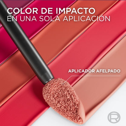 L'Oréal Paris Infallible Le Matte Resistance Labial Líquido Mate de Larga Duración Hasta por 16h con Ácido Hialurónico, Tono 650 Wedding Night