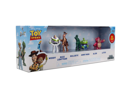 Jada Toy Story Nano Metalfigs - Paquete de 6 Mini Cifras fundidas a Troquel, Escala de 1.65 Pulgadas - Woody, Buzz, Bullseye, Hombre del ejército, Alien, Lotso Toys