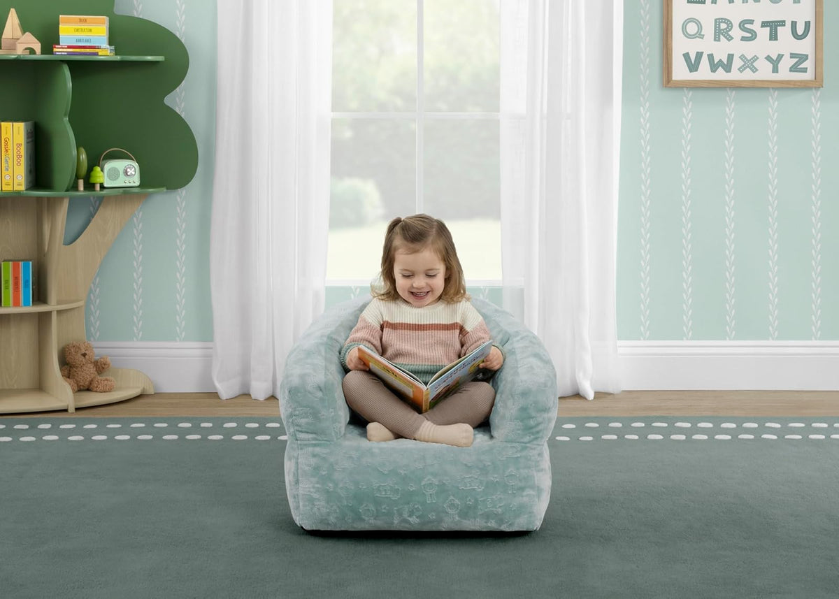 Delta Children - Serta Kids - Silla de felpa para niños, salvia