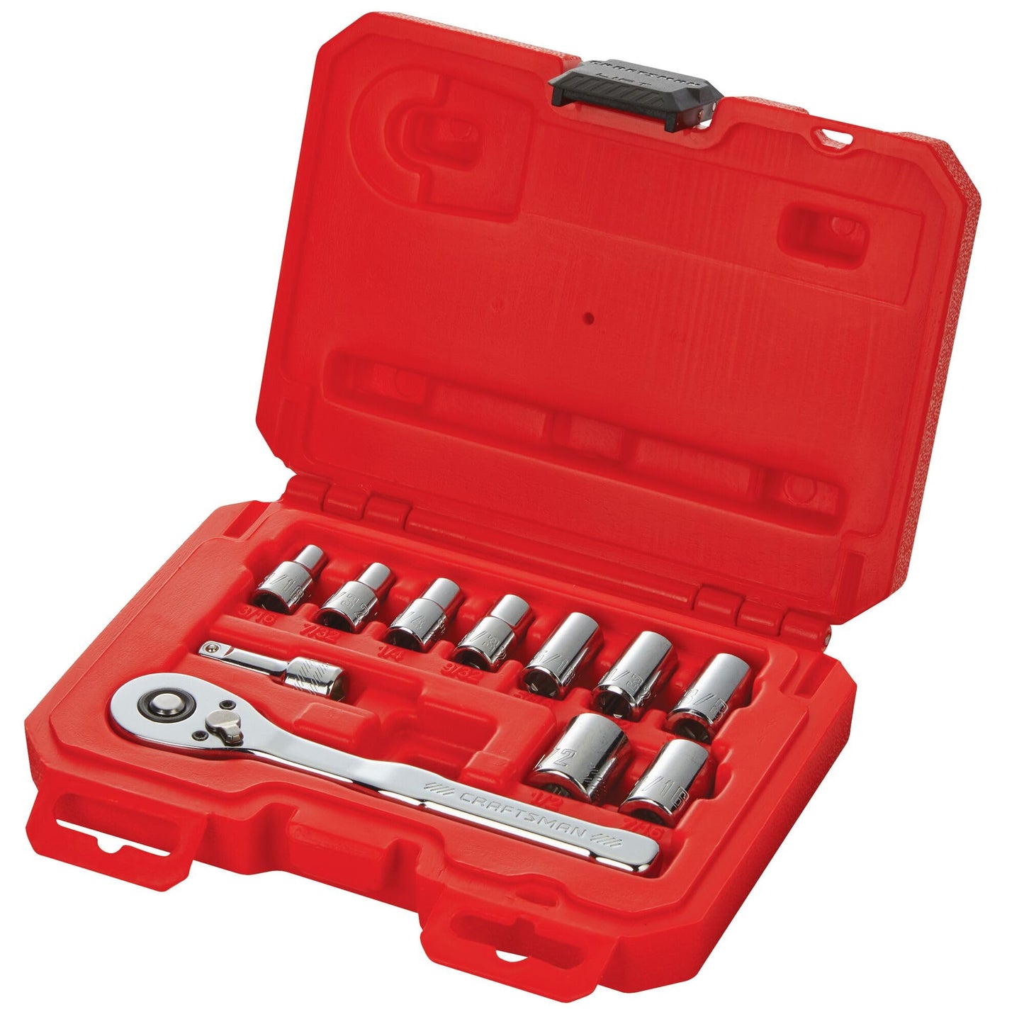CRAFTSMAN Juego de herramientas para mecánicos, milimétrica, con entrada de 1/4 de pulgada 11 piezas (CMMT34870)