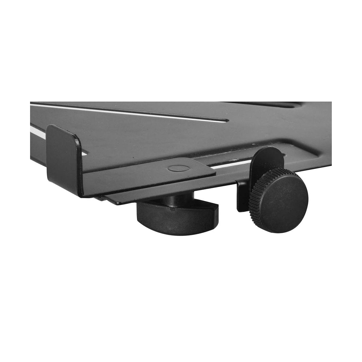 On-Stage MSA5000 - Soporte para laptop y tabletas | Versátil, ranuras de ventilación, pestañas ajustables, para estudio o escenarios