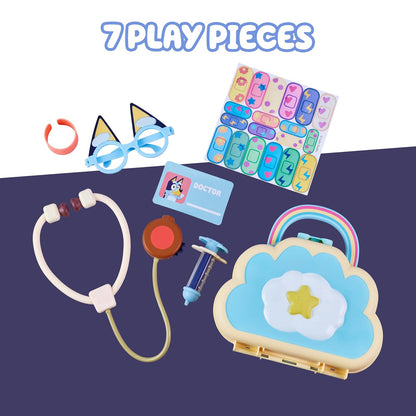 Bluey Cloud Bag - Juego de Juguetes con 7 Piezas de Juego