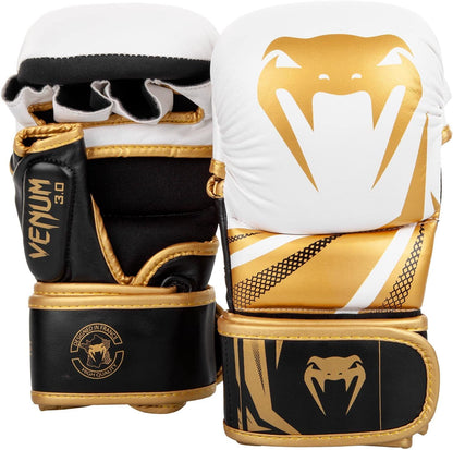 Venum Challenger 3.0 Guantes de Sparring - Blanco - Negro - Dorado - M