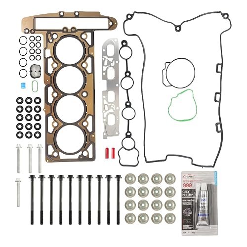 KAX HS26466PT-1 Juego de juntas de cabeza de motor para Chevy Malibu 2008-2012, Cobalt 2009-2010, HHR 2008-2011, Pontiac G6 2008-2010, Saturn Vue 2008-2010, Aura 2008-20000008 9, G5, G5 Sky 2.2L 2.4L