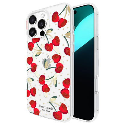 Kate Spade New York Funda para iPhone 16 Pro Max, Compatible con MagSafe - Cherry Dot