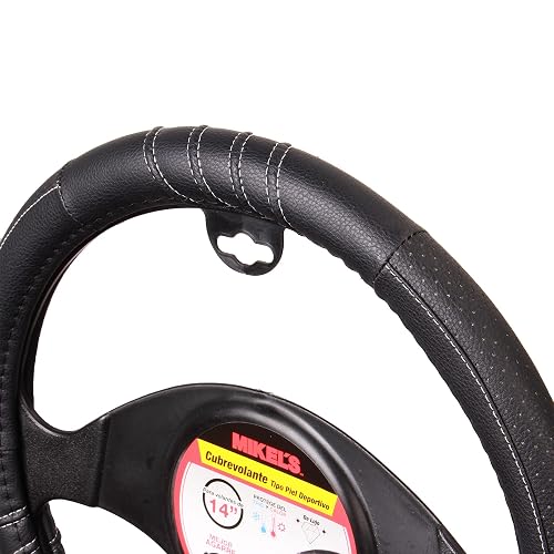 Mikel's CU-PD Cubrevolante Deportivo Universal de Piel Color Negro