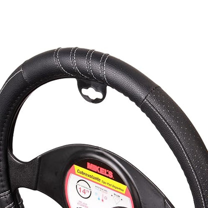 Mikel's CU-PD Cubrevolante Deportivo Universal de Piel Color Negro