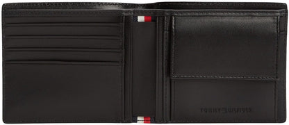 Tommy Hilfiger Cartera Bifold Wallet para para Hombre, Negro