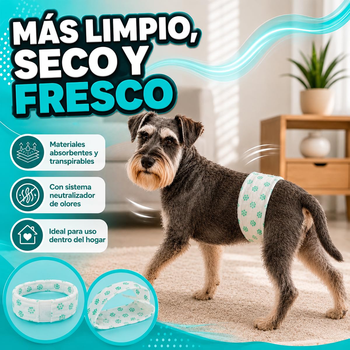 Fancy Pets Pañal para Perro Macho Tamaño Grande con 12 Piezas
