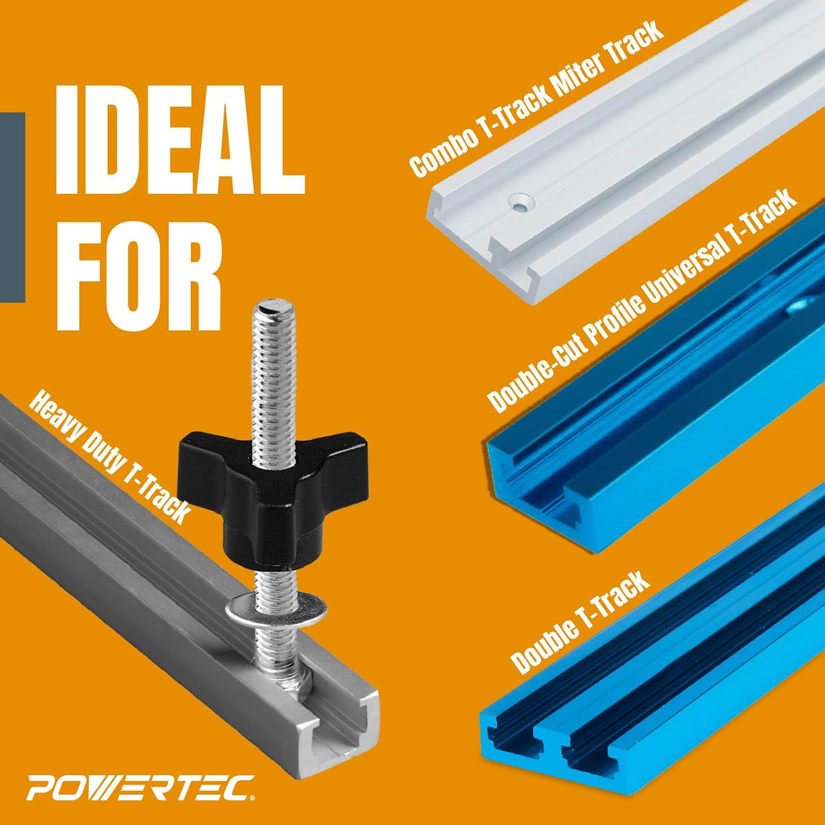 Powertec - Kit de accesorios de fijación, pernos