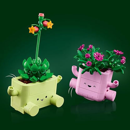 LEGO Plantas Danzarinas – Set de Construcción con Flores para Niñas y Niños – Decoración Natural – 2 Plantas y 2 Macetas de Colores Pastel – Idea de Regalo – 11506