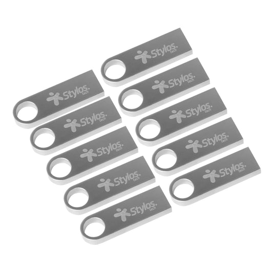 Stylos Paquete 10 Memorias USB 16GB 2.0 Metálica Tech