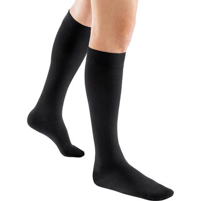 Jobst Activa Calcetines de Compresión Graduada Hasta la Rodilla - Pequeño - negro