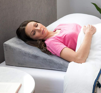 Linenspa Almohada Ortopédica para Rodillas y Piernas de Memory Foam - Almohada - Almohada con Inclinación