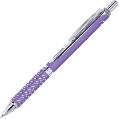 Pentel EnerGel Alloy RT líquido Premium bolígrafo de Gel, 0.7 mm, Púrpura