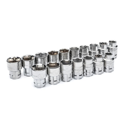 Gearwrench, 25 piezas 1/5.1 cm Drive (30 mm) Pass Thru juego de carraca con bloqueo Flex-Head