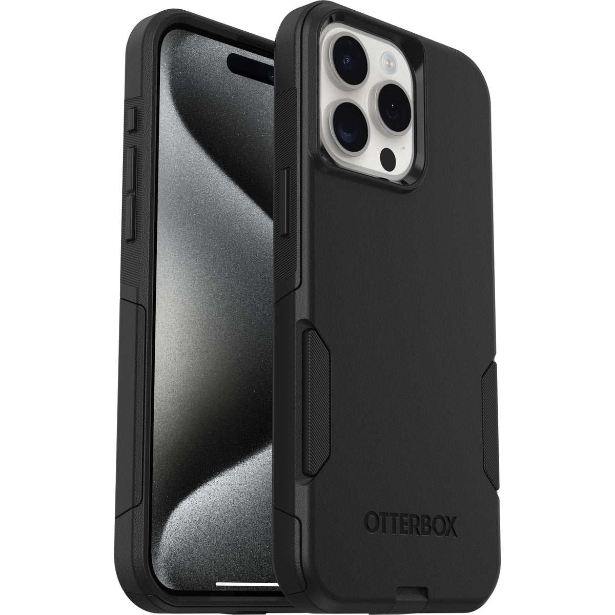 OtterBox Funda Commuter Series para iPhone 15 Pro y 15 Pro Max, Negro - iPhone 15 Pro Max