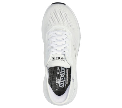 Skechers MAX Cushioning Elite 2.0 Vanish - Tenis sin Cordones para Mujer | Pantuflas manos libres, amortiguación máxima, espuma viscoelástica refrigerada por aire, entresuela Ultra Go