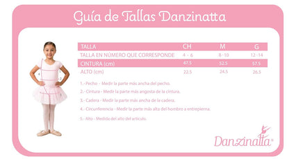 DANZINATTA Falda de Niña para Danza Clásica Ligera y Elegante