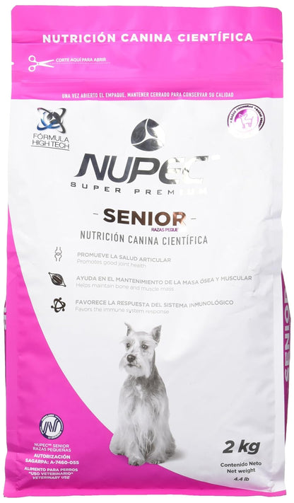 Nupec Alimento Seco para Perro Raza Pequeña Senior, 2 kg, 1 Pack