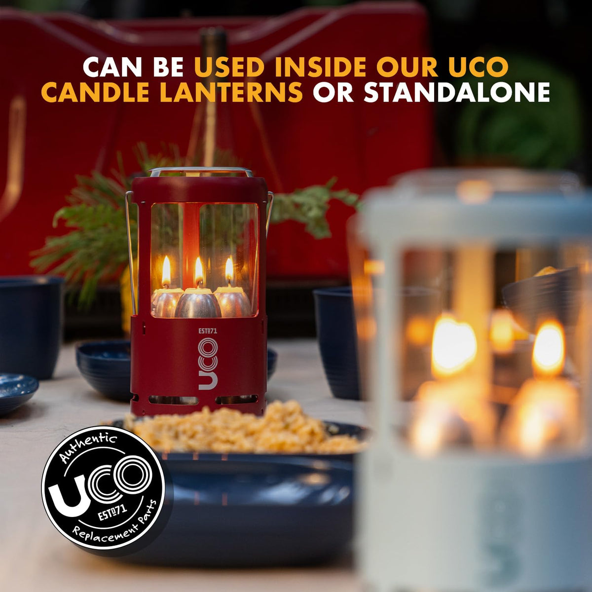 UCO Candle Lantern 3.5-Inch Candles, 9-Pack, 9-Hour White