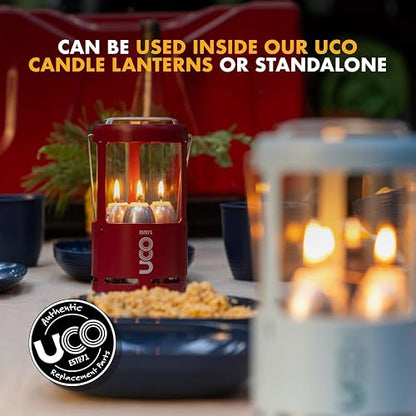 UCO - Velas de Cera de Abeja Natural de 12 Horas - Linterna de Vela