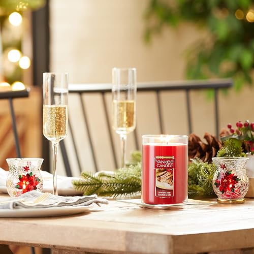 Yankee Candle Vela en Tarro Grande, Canela, Candelas, Rojo, Large 2-Wick Tumbler Candle, 1