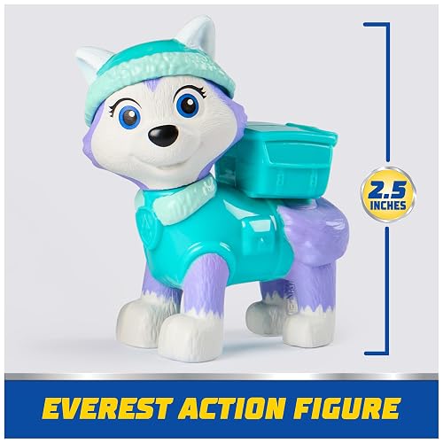 Paw Patrol, quitanieves de Everest, vehículo de Juguete con Figura de acción Coleccionable, Juguetes respetuosos con el Medio Ambiente para niños y niñas a Partir de 3 años