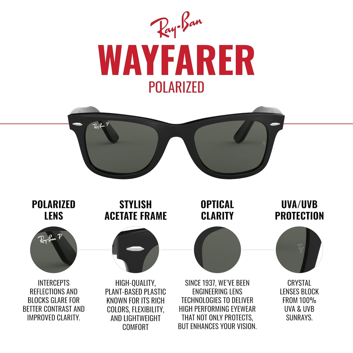 Ray-Ban Wayfarer - Gafas de sol polarizados